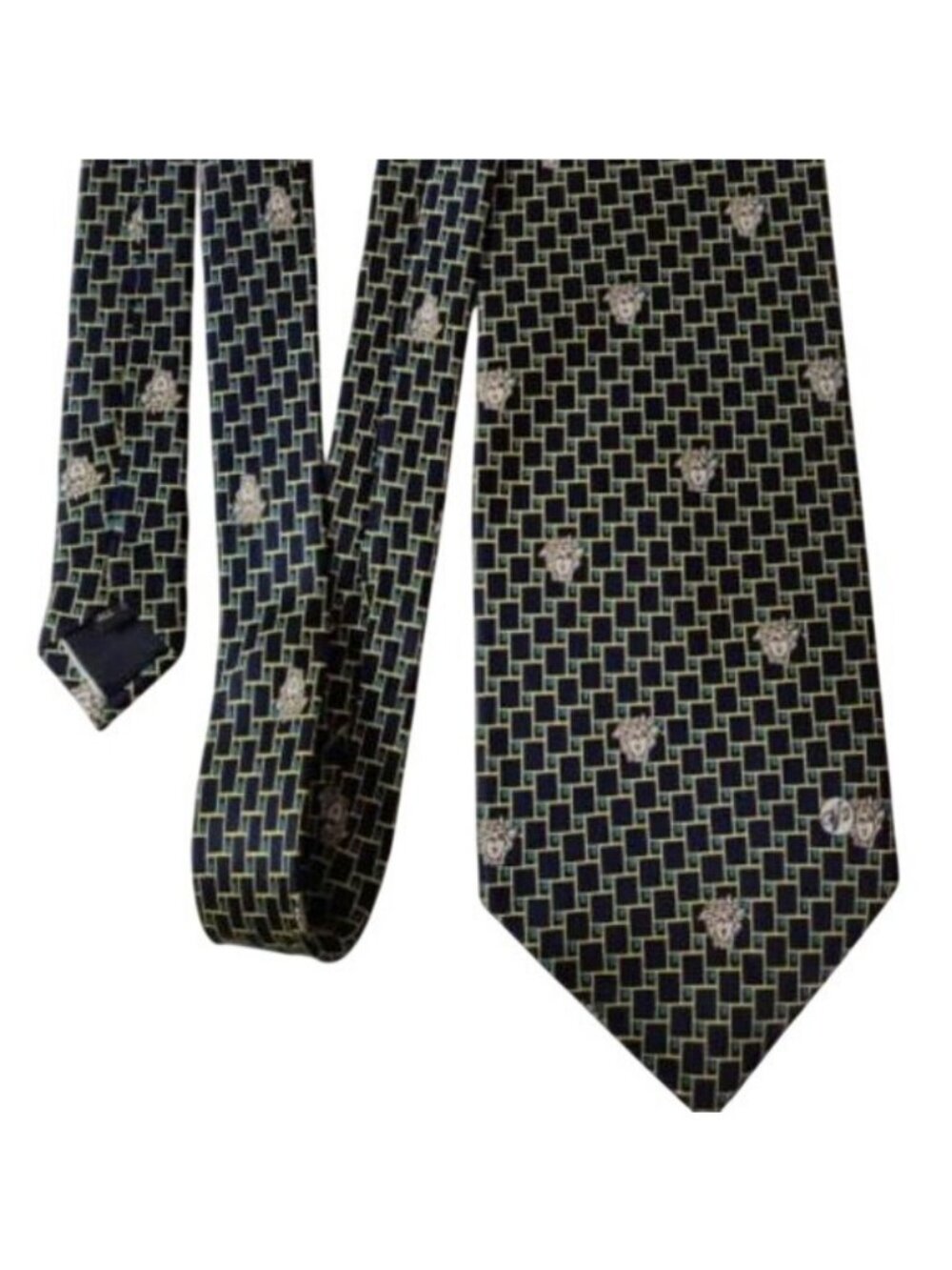 Versace Medusa Head V2 Classic 100% Italian silk men’s neck tie Classy!